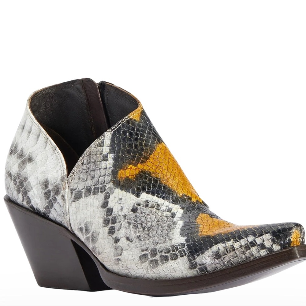Ariat Ladies Jolene Yellow Snake Snip Toe Boots 10042428